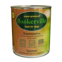 Влажный корм для собак Baskerville кролик с вермишелью и морковью 400 г Влажный корм для собак Baskerville кролик с вермишелью и морковью 400 г