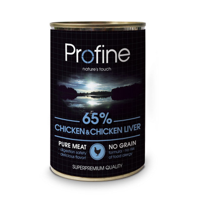 Вологий корм Profine Chicken and Liver для собак з куркою та курячої печінкою 400 г Вологий корм Profine Chicken and Liver для собак з куркою та курячої печінкою 400 г