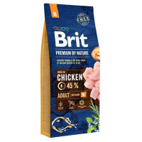 Brit Premium Adult Medium M 15 кг сухий корм для собак середніх порід з куркою Brit Premium Adult Medium M 15 кг сухий корм для собак середніх порід з куркою