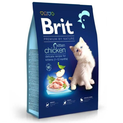 Brit Premium Kitten Chicken 8 кг сухий корм для кошенят з куркою