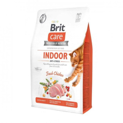 Brit Care Cat GF Indoor Anti-Stress для котів які живуть в приміщенні з куркою 7 кг