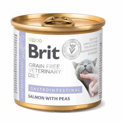 Brit Veterinary Diet Gastrointestinal Cat Cans 200 г вологий корм для котів при захворюваннях Шкт