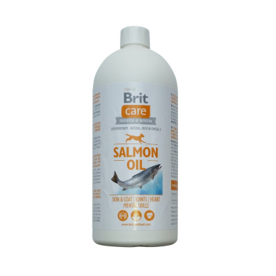 Brit Care Salmon Oil Масло лосося для собак для собак всех пород для улучшения состояния шерсти и кожи 1 л Brit Care Salmon Oil Масло лосося для собак для собак всех пород для улучшения состояния шерсти и кожи 1 л
