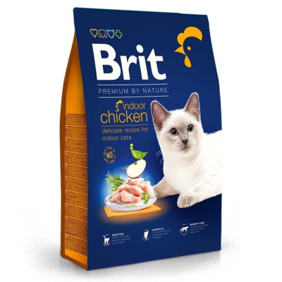 Brit Premium Indoor Chicken для кошек с курицей 800 г Brit Premium Indoor Chicken для кошек с курицей 800 г