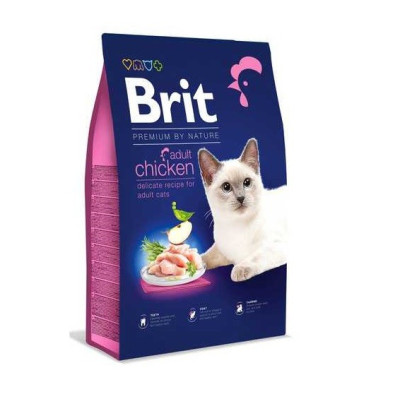 Brit Premium Adult Chicken для котів з куркою 300 г Brit Premium Adult Chicken для котів з куркою 300 г