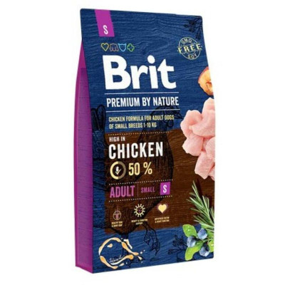 Brit Premium Adult Small S для собак c куркою 3 кг