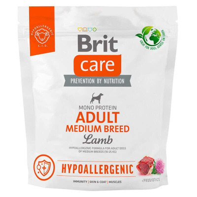 Brit Care Medium Hypoallergenic Breed Lamb для собак с ягненком 3 кг Brit Care Medium Hypoallergenic Breed Lamb для собак с ягненком 3 кг