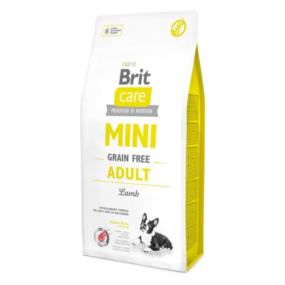 Brit Care Mini GF Lamb 2 кг гипоаллергенный корм для собак миниатюрных пород с ягненком