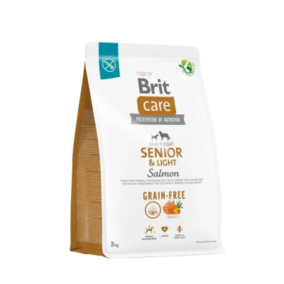 Brit Care GF Senior & Light Salmon для літніх собак з лососем 3 кг