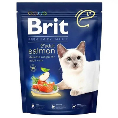 Brit Premium Adult Salmon для котів з лососем 300 г