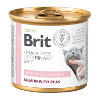 Brit Veterinary Diet Hypoallergenic Cat Cans 200 г гіпоалергенний вологий корм для котів Brit Veterinary Diet Hypoallergenic Cat Cans 200 г гіпоалергенний вологий корм для котів