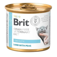 Brit Veterinary Diet Obesity Cat Cans 200 г влажный корм для кошек при лишнем весе