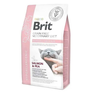 Brit Veterinary Diet Cat Hypoallergenic 2 кг сухий корм для котів з харчовий алергією