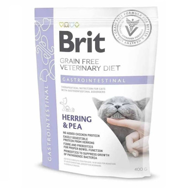 Brit Veterinary Diet Cat Gastrointestinal 400 г сухий корм для котів з порушеннями травлення