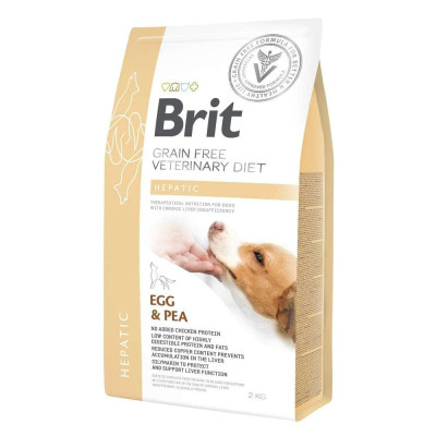 Brit Veterinary Diet Hepatic Dog 2 кг сухий корм для собак при захворюваннях печінки