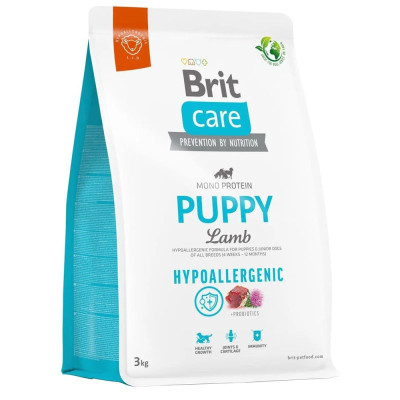 Brit Care Dog Hypoallergenic Puppy гіпоалергенний для цуценят з ягням 3 кг