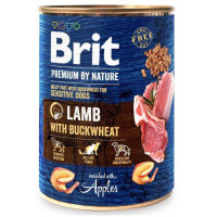 Brit Premium by Nature Lamb з ягням та гречкою для собак 400 г Brit Premium by Nature Lamb з ягням та гречкою для собак 400 г