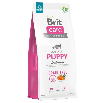 Brit Care Dog Grain-free Puppy Salmon 12 кг сухий беззерновий корм для цуценят усіх порід з лососем
