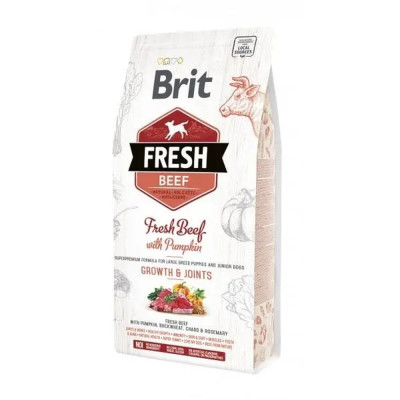 Brit Fresh Beef Pumpkin Puppy Large для щенков крупных пород с говядиной 12 кг