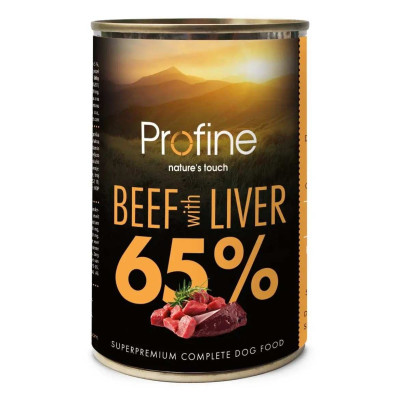 Вологий корм Profine Beef and Liver для собак з яловичиною та яловичої печінкою 400 г Вологий корм Profine Beef and Liver для собак з яловичиною та яловичої печінкою 400 г