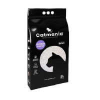 Бентонітовий наповнювач Catmania для котів з лавандою лаванда, фіолетові гранули 5 л 4.25 кг