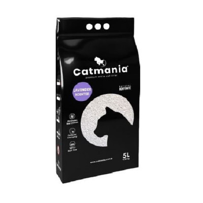 Бентонітовий наповнювач Catmania для котів з лавандою лаванда, фіолетові гранули 5 л 4.25 кг Бентонітовий наповнювач Catmania для котів з лавандою лаванда, фіолетові гранули 5 л 4.25 кг