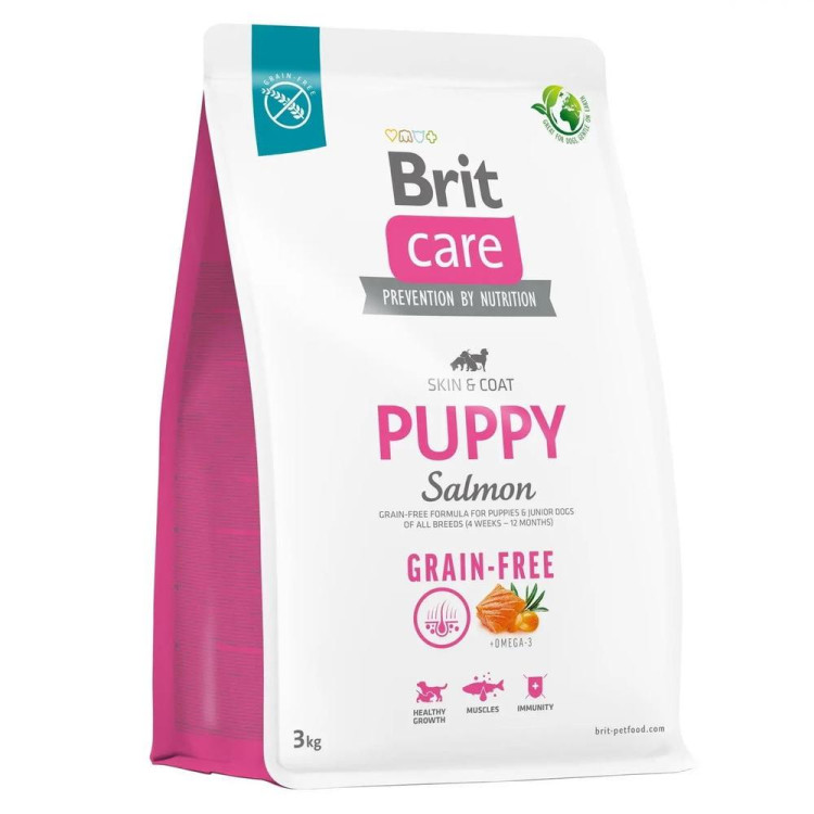 Brit Care Dog GF Puppy для цуценят з лососем 1 кг Brit Care Dog GF Puppy для цуценят з лососем 1 кг