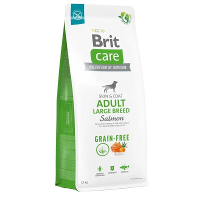 Brit Care Dog Grain-free Adult Large Breed Salmon 12 кг беззерновий сухий корм для собак великих порід з лососем