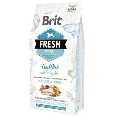 Brit Fresh Fish Pumpkin Adult Large 2.5 кг сухой корм для собак крупных пород с рыбой и тыквой
