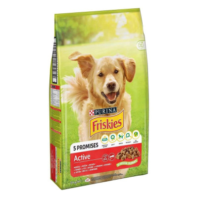 Purina Friskies Active для дорослих активних собак з яловичиною 10 кг
