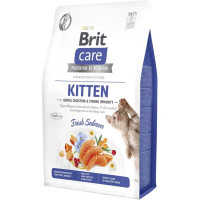 Brit Care Kitten Gentle Digestion Strong Immunity 400 г сухий корм для кошенят з лососем Brit Care Kitten Gentle Digestion Strong Immunity 400 г сухий корм для кошенят з лососем