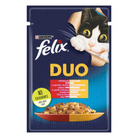 Вологий корм для котів Felix Fantastic Duo з яловичиною та птицею 26*85 г Вологий корм для котів Felix Fantastic Duo з яловичиною та птицею 26*85 г