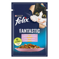 Вологий корм для котів Felix Fantastic з фореллю та зеленими бобами 26*85 г