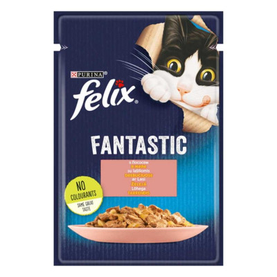 Вологий корм для котів Felix Fantastic Salmon з лососем 26*85 г Вологий корм для котів Felix Fantastic Salmon з лососем 26*85 г