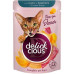 Delickcious Chef’s Duck Pumpkin 85 г вологий корм для котів з качкою та гарбузом, крем-суп смужки