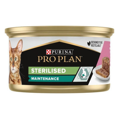 Purina Про План Adult Sterilised в паштеті з тунцем та лососем для стерилізованих котів 85 г