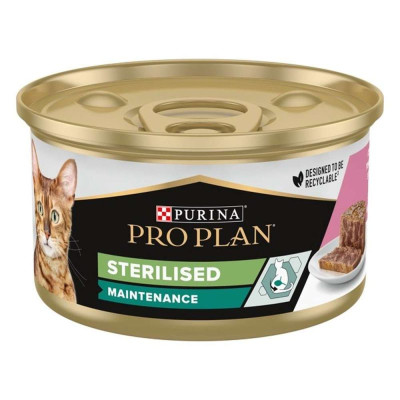 Purina Про План Adult Sterilised 24х85 г вологий корм в паштеті з тунцем та лососем для стерилізованих котів