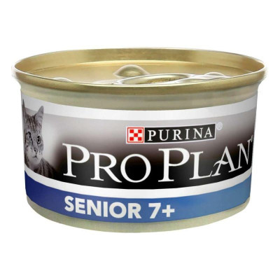 Purina Про План Senior 7+ Longevis мусс с тунцом для пожилых кошек 24х85 г