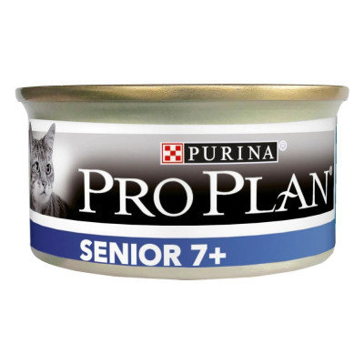 Purina Про План Senior 7+ Longevis мусс с тунцом для пожилых кошек 24х85 г Purina Про План Senior 7+ Longevis мусс с тунцом для пожилых кошек 24х85 г