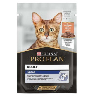 Purina Про План Adult Indoor шматочки з лососем для котів 85 г Purina Про План Adult Indoor шматочки з лососем для котів 85 г