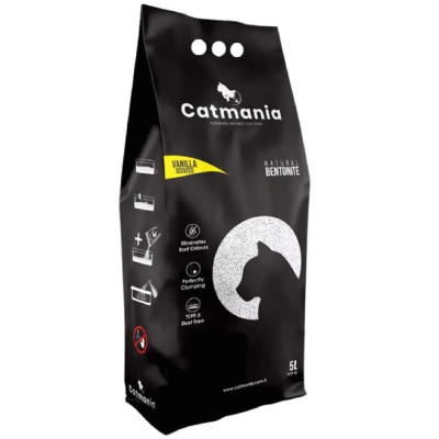 Бентонітовий наповнювач Catmania Vanilla Scented для котів з запахом ваніль 5л, 4.25кг Бентонітовий наповнювач Catmania Vanilla Scented для котів з запахом ваніль 5л, 4.25кг