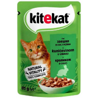 Влажный корм Kitekat для кошек с кроликом в соусе 28x85 г Влажный корм Kitekat для кошек с кроликом в соусе 28x85 г
