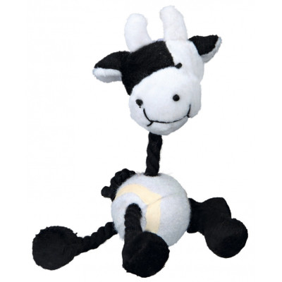 Іграшка Trixie Animals with Tennis Ball and Rope для собак плюшева, 16 см Іграшка Trixie Animals with Tennis Ball and Rope для собак плюшева, 16 см