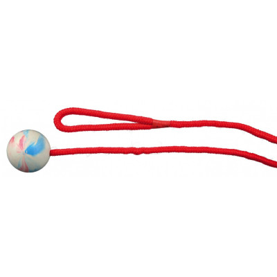 Мяч Trixie Ball on a Rope для собак резиновый, на канате, 7х30 см Мяч Trixie Ball on a Rope для собак резиновый, на канате, 7х30 см