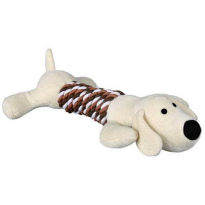 Іграшка Trixie Animals with Rope для собак плюшева, з канатом, 32 см Іграшка Trixie Animals with Rope для собак плюшева, з канатом, 32 см