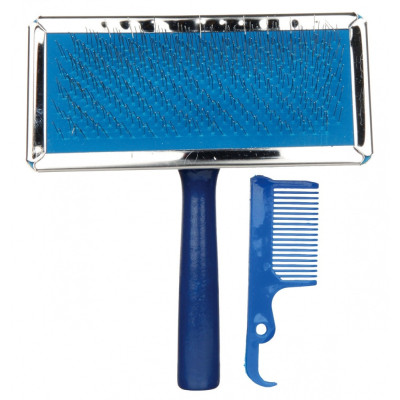 Пуходерка+гребінець Trixie Soft Brush для собак, дерево, 11х14 см Пуходерка+гребінець Trixie Soft Brush для собак, дерево, 11х14 см