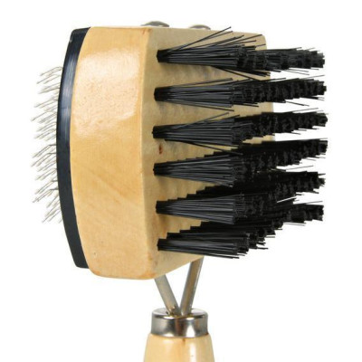 Пуходерка Trixie Soft Brush для собак двухсторонняя, дерево, 10х18 см Пуходерка Trixie Soft Brush для собак двухсторонняя, дерево, 10х18 см