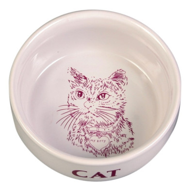 Миска Trixie Ceramic Bowl для кошек, керамика, 0.3 л