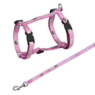 Поводок+шлея Trixie Mimi Cat Harness для кошек нейлоновая, 27-45 см, 1.2 м Поводок+шлея Trixie Mimi Cat Harness для кошек нейлоновая, 27-45 см, 1.2 м