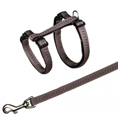 Повідець+шлея Trixie Softline Elegance Cat Harness для котів нейлонова, 27-44 см, 1.2 м